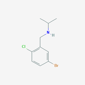molecular formula C10H13BrClN B7870176 [(5-Bromo-2-chlorophenyl)methyl](propan-2-yl)amine CAS No. 1096875-97-6