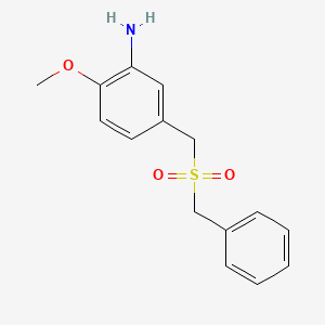 5-(Benzylsulfonylmethyl)-2-methoxyaniline