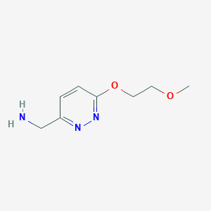 molecular formula C8H13N3O2 B7870230 (6-(2-Methoxyethoxy)pyridazin-3-yl)methanamine 