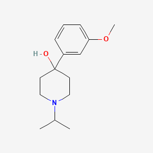 molecular formula C15H23NO2 B7870242 4-Hydroxy-4-(3-methoxyphenyl)-1-iso-propylpiperidine 