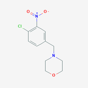 molecular formula C11H13ClN2O3 B7870268 4-(4-Chloro-3-nitrobenzyl)morpholine 