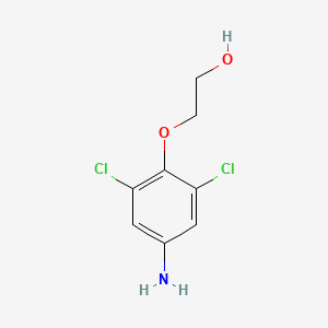 molecular formula C8H9Cl2NO2 B7870280 2-(4-Amino-2,6-dichlorophenoxy)ethan-1-OL 