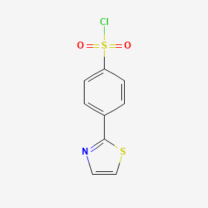 molecular formula C9H6ClNO2S2 B7870329 4-(Thiazol-2-YL)benzene-1-sulfonyl chloride CAS No. 1099660-64-6