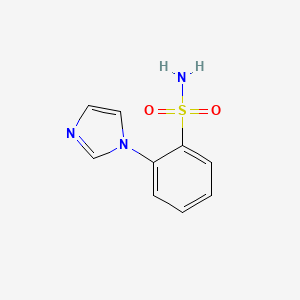 molecular formula C9H9N3O2S B7870335 2-(1h-Imidazol-1-yl)benzenesulfonamide 