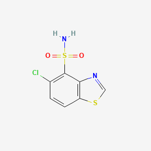 molecular formula C7H5ClN2O2S2 B7870340 5-Chloro-1,3-benzothiazole-4-sulfonamide 