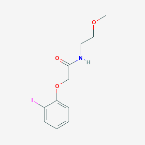 molecular formula C11H14INO3 B7870401 2-(2-iodophenoxy)-N-(2-methoxyethyl)acetamide 