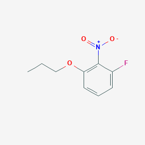 molecular formula C9H10FNO3 B7870424 1-Fluoro-2-nitro-3-propoxybenzene 