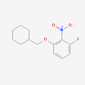 molecular formula C13H16FNO3 B7870429 1-(Cyclohexylmethoxy)-3-fluoro-2-nitrobenzene 