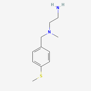 molecular formula C11H18N2S B7870491 N*1*-Methyl-N*1*-(4-methylsulfanyl-benzyl)-ethane-1,2-diamine 