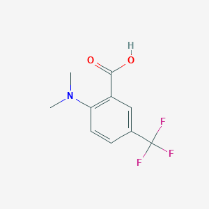 molecular formula C10H10F3NO2 B7870507 2-(Dimethylamino)-5-(trifluoromethyl)benzoic acid 