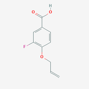 molecular formula C10H9FO3 B7870523 3-Fluoro-4-(prop-2-en-1-yloxy)benzoic acid 
