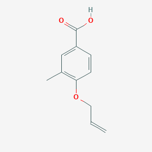 molecular formula C11H12O3 B7870530 3-Methyl-4-(prop-2-en-1-yloxy)benzoic acid 