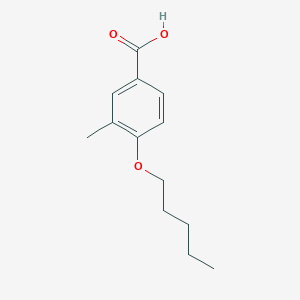 molecular formula C13H18O3 B7870550 3-Methyl-4-(pentyloxy)benzoic acid 