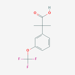molecular formula C11H11F3O3 B7870564 2-Methyl-2-(3-(trifluoromethoxy)phenyl)propanoic acid CAS No. 1260875-58-8