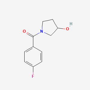 molecular formula C11H12FNO2 B7870578 1-(4-Fluorobenzoyl)pyrrolidin-3-ol 