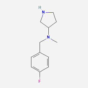 molecular formula C12H17FN2 B7870627 N-(4-Fluorobenzyl)-N-methylpyrrolidin-3-amine 