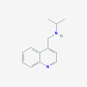 molecular formula C13H16N2 B7870631 (Propan-2-yl)[(quinolin-4-yl)methyl]amine 