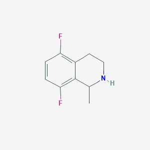 molecular formula C10H11F2N B7870642 5,8-Difluoro-1-methyl-1,2,3,4-tetrahydro-isoquinoline 
