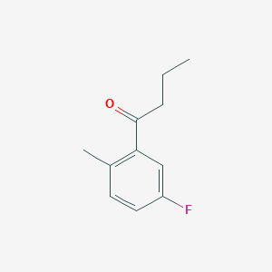 molecular formula C11H13FO B7870647 3'-Fluoro-6'-methylbutyrophenone 