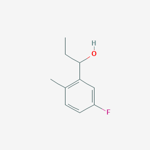 molecular formula C10H13FO B7870649 1-(3-Fluoro-6-methylphenyl)-1-propanol 