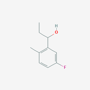 molecular formula C10H13FO B7870649 1-(5-Fluoro-2-methylphenyl)propan-1-ol 