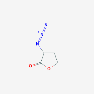 molecular formula C4H5N3O2 B7870693 3-Azidotetrahydrofuran-2-one 