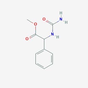 molecular formula C10H12N2O3 B7870724 Methyl [(aminocarbonyl)amino](phenyl)acetate 