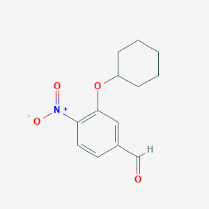 molecular formula C13H15NO4 B7870730 3-Cyclohexyloxy-4-nitrobenzaldehyde 