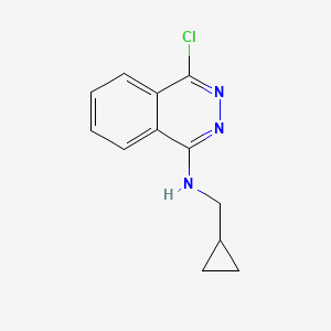 molecular formula C12H12ClN3 B7870731 4-chloro-N-(cyclopropylmethyl)phthalazin-1-amine 