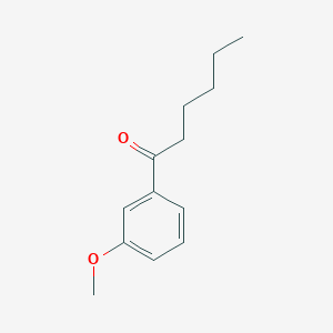 molecular formula C13H18O2 B7870784 1-(3-Methoxyphenyl)hexan-1-one 