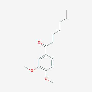 molecular formula C15H22O3 B7870787 1-(3,4-Dimethoxyphenyl)heptan-1-one 