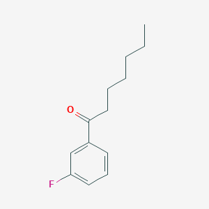 molecular formula C13H17FO B7870798 1-(3-Fluorophenyl)heptan-1-one 