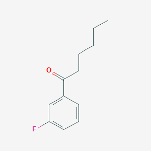 molecular formula C12H15FO B7870799 1-(3-Fluorophenyl)hexan-1-one 