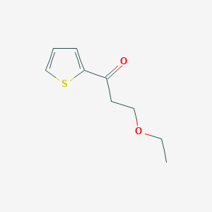 molecular formula C9H12O2S B7870807 3-Ethoxy-1-(2-thienyl)-1-propanone 