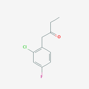 molecular formula C10H10ClFO B7870825 1-(2-Chloro-4-fluorophenyl)butan-2-one 