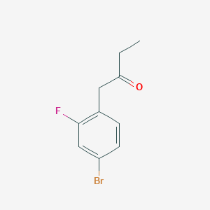 molecular formula C10H10BrFO B7870839 1-(4-Bromo-2-fluorophenyl)butan-2-one 