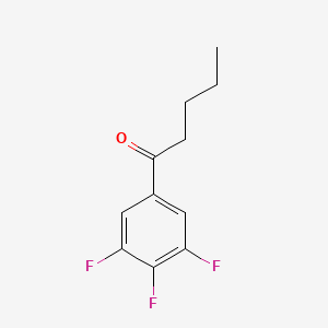 molecular formula C11H11F3O B7870848 1-(3,4,5-Trifluorophenyl)pentan-1-one 