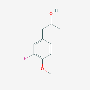 molecular formula C10H13FO2 B7870874 1-(3-Fluoro-4-methoxyphenyl)-2-propanol 