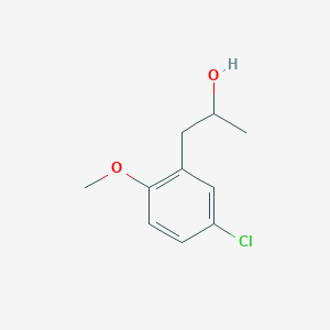 molecular formula C10H13ClO2 B7870898 1-(3-Chloro-6-methoxyphenyl)-2-propanol 