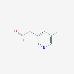 molecular formula C7H6FNO B7870925 2-(5-Fluoropyridin-3-yl)acetaldehyde 