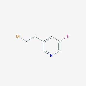 molecular formula C7H7BrFN B7870933 3-(2-Bromoethyl)-5-fluoropyridine 