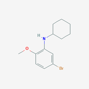 molecular formula C13H18BrNO B7870954 5-bromo-N-cyclohexyl-2-methoxyaniline 