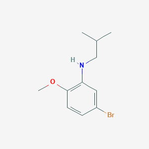 molecular formula C11H16BrNO B7870960 5-Bromo-N-isobutyl-2-methoxyaniline 
