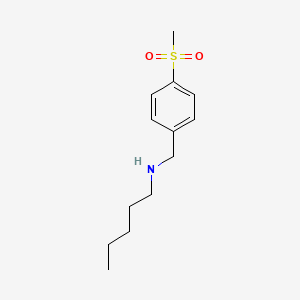 molecular formula C13H21NO2S B7871004 [(4-Methanesulfonylphenyl)methyl](pentyl)amine 