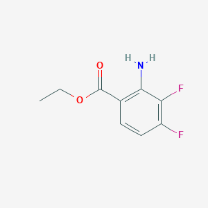 molecular formula C9H9F2NO2 B7871011 Ethyl 2-amino-3,4-difluorobenzoate 