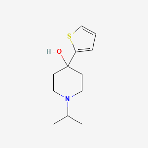 molecular formula C12H19NOS B7871016 1-Isopropyl-4-(thiophen-2-yl)piperidin-4-ol 