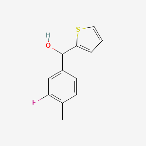 molecular formula C12H11FOS B7871038 3-Fluoro-4-methylphenyl-(2-thienyl)methanol 