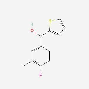 molecular formula C12H11FOS B7871045 4-Fluoro-3-methylphenyl-(2-thienyl)methanol 