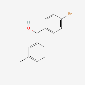 molecular formula C15H15BrO B7871064 (4-Bromophenyl)(3,4-dimethylphenyl)methanol 