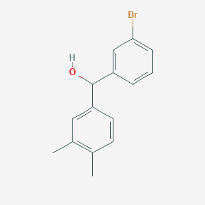 molecular formula C15H15BrO B7871069 (3-Bromophenyl)(3,4-dimethylphenyl)methanol 